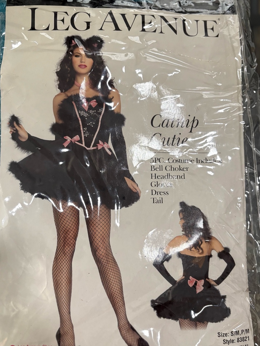 Leg Avenue Black and Pink Cat Costume for Kids